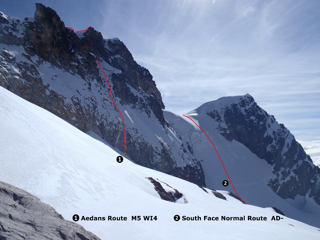 Charquini South Face routes