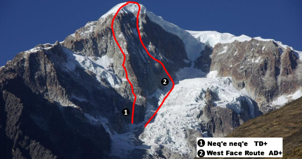 Pico del Norte North west face routes new