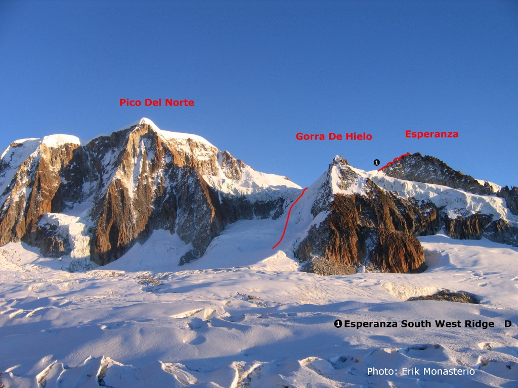 Pico del norte Gorra de hielo and esperanza overview (1024x768)
