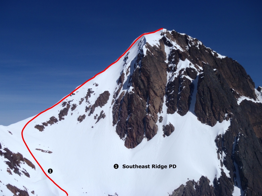 Wila Lloje SE ridge route